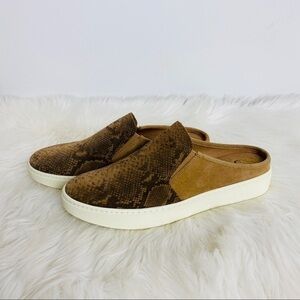 Sofft Animal Print Leather Slides Size 9.5